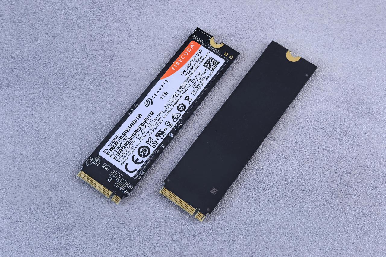 Photo of a Seagate NVME SSD